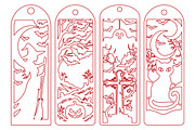Spooky Halloween Laser Cut Bookmarks, an Object Graphic by Creative Art (Thumbnail 3 of 3)