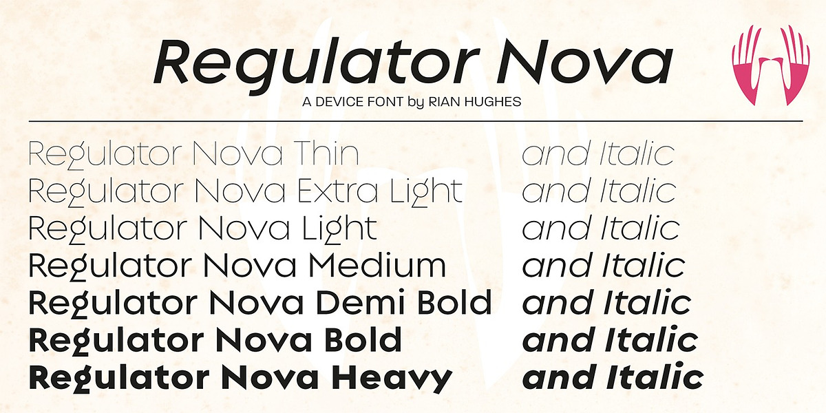 Regulator Nova, a Sans Serif Font by Device (Photo 6 of 9)