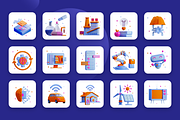 3D Animated Technology Icon Set, an Object 3D Model by Flat Icons (Thumbnail 3 of 5)