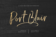 Port Blair / Script Font + Bonus, a Script Font by Greg Nicholls