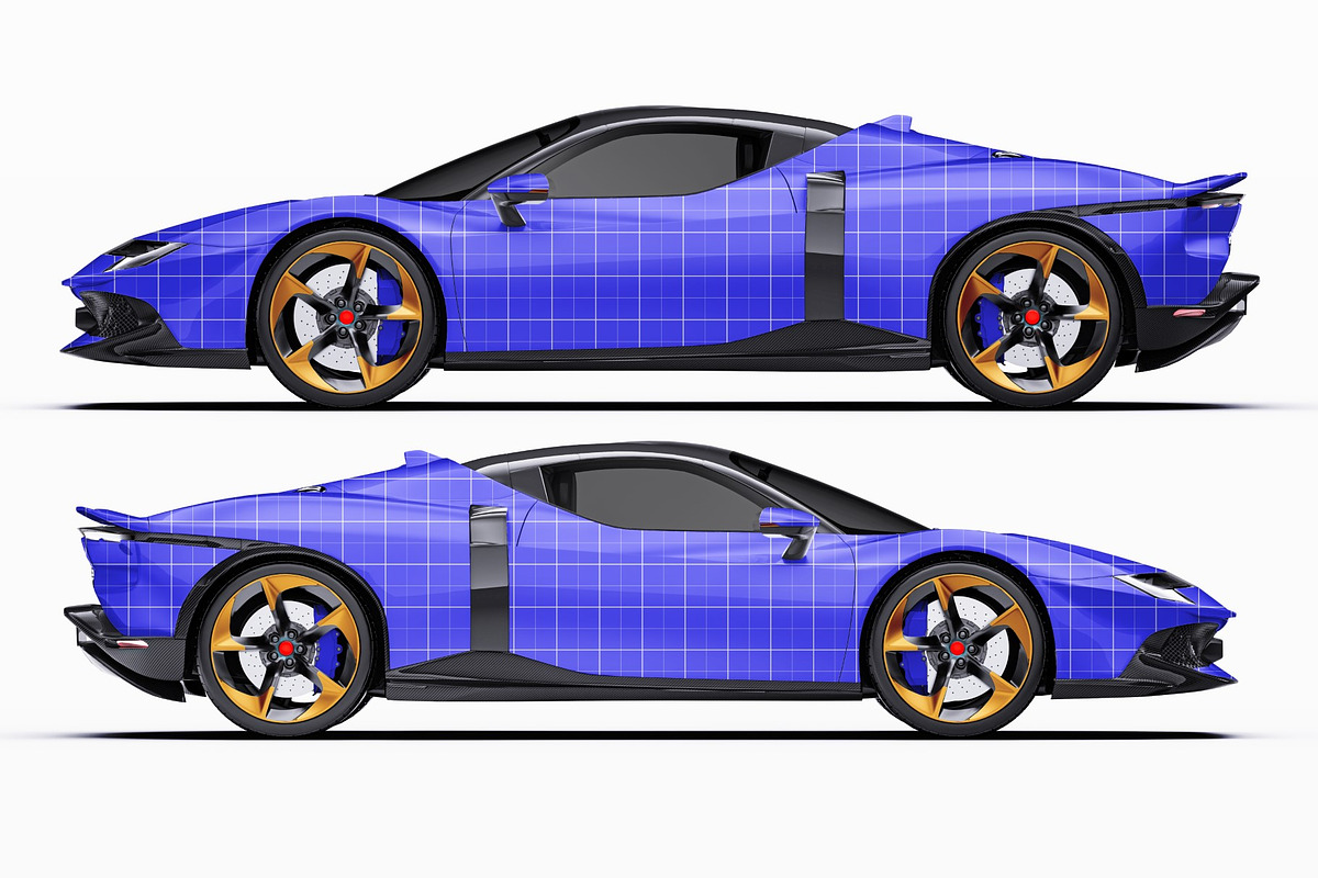 2026 Supercar Sport Convertible, an Advertising Mockup by Halal Graphic Studio (Photo 9 of 12)