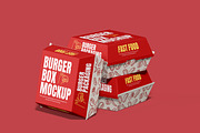 Burger Box Packaging Mockup, a Packaging Mockup by Permadi Creative (Thumbnail 2 of 5)