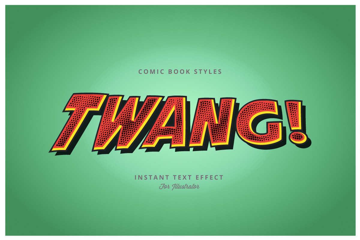 Comic and Cartoon Text Effects (AI), a Layer Style Add-On by Vector Galore (Photo 11 of 11)
