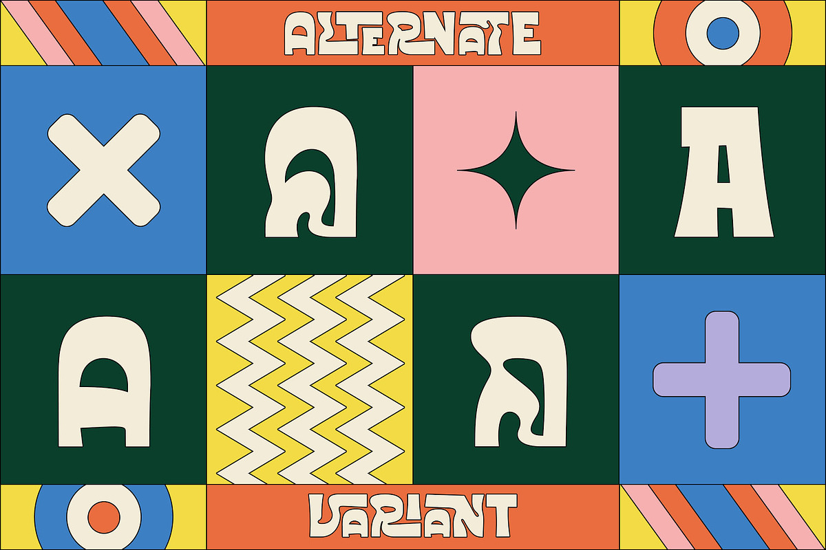 Kosnat Trunks Retro Display Typeface, a Sans Serif Font by alit design (Photo 10 of 20)