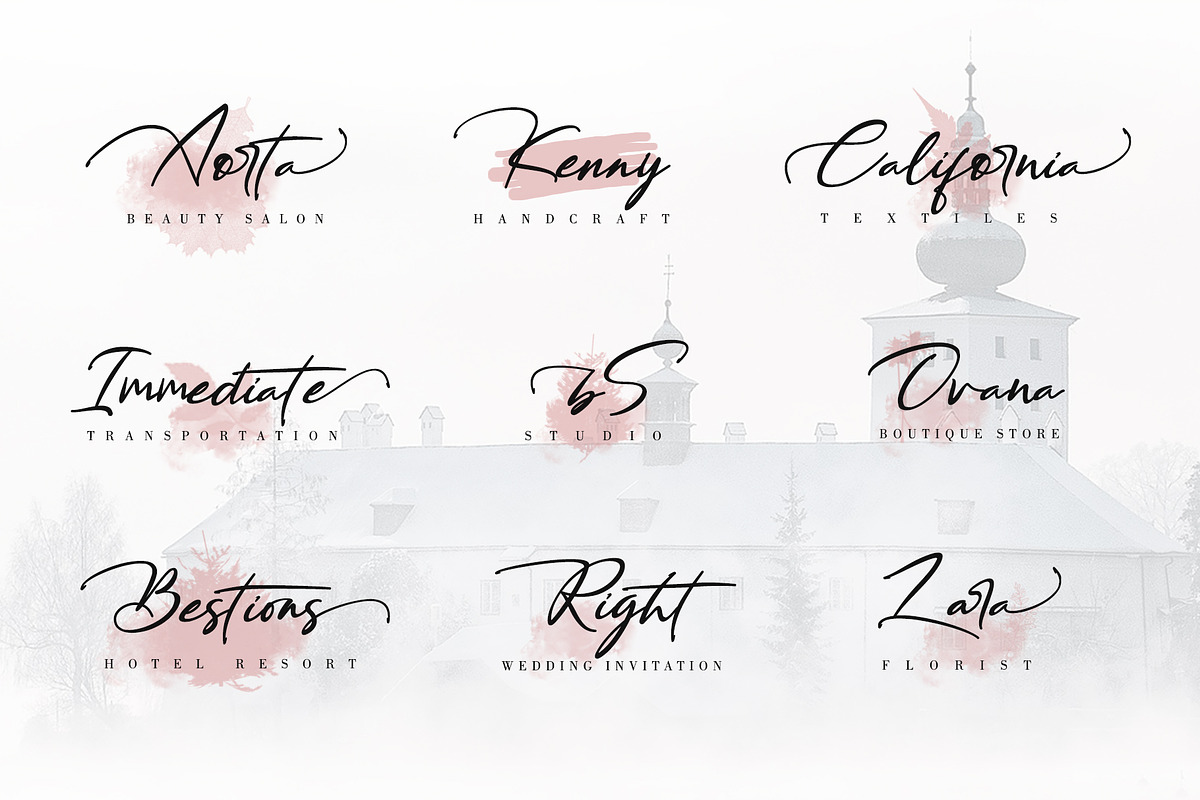 Bestowens Family, a Script Font by Letterara (Photo 3 of 16)