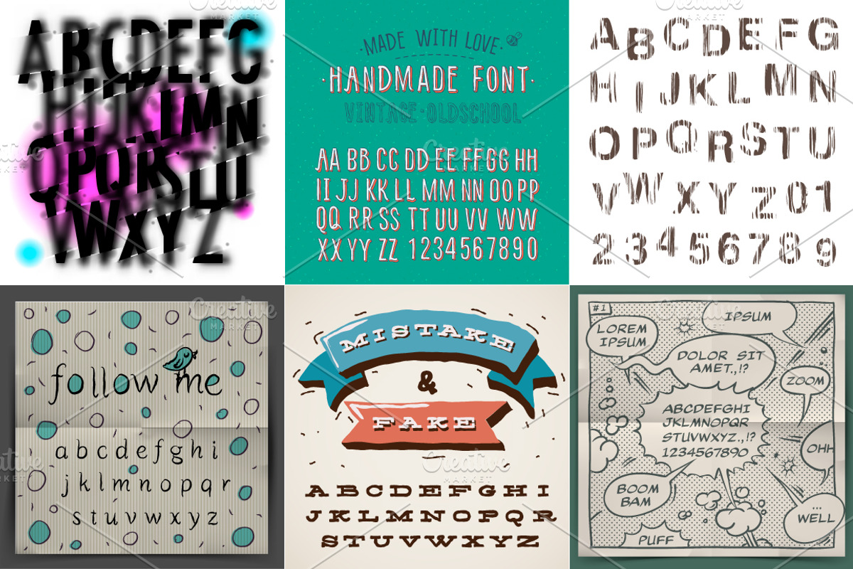 Big Bundle Alphabet & Numbers, a Symbol Font by PREMIUMVECTOR (Photo 11 of 12)