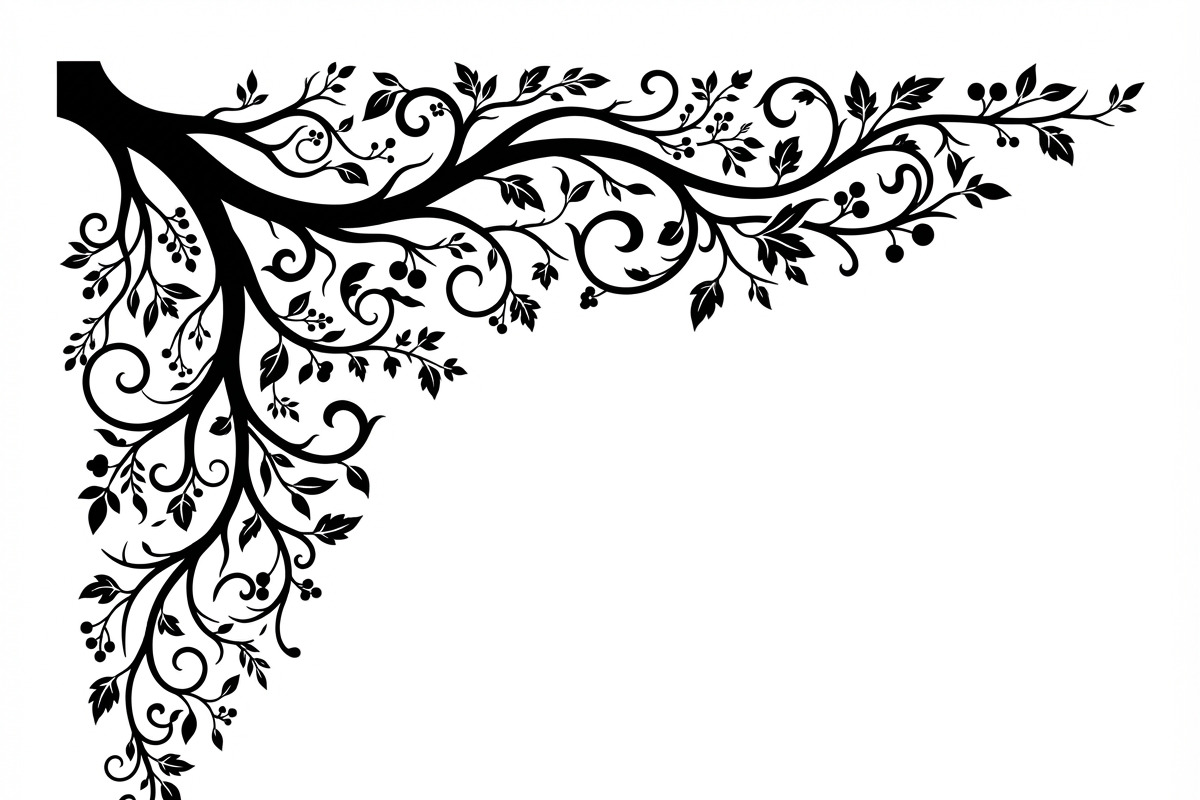 50 Tree Branch Corner Silhouette, a Decorative Illustration by Amazin_art (Photo 9 of 27)