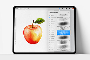 Procreate Realistic Fruit Texture