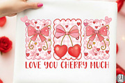 Love You Cherry Much PNG, Pink, an Illustration by Designking (Thumbnail 1 of 5)