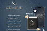 Midnight Sky Instagram Post Template, a Social Media Template by Hell Yeah Designs (Thumbnail 3 of 10)