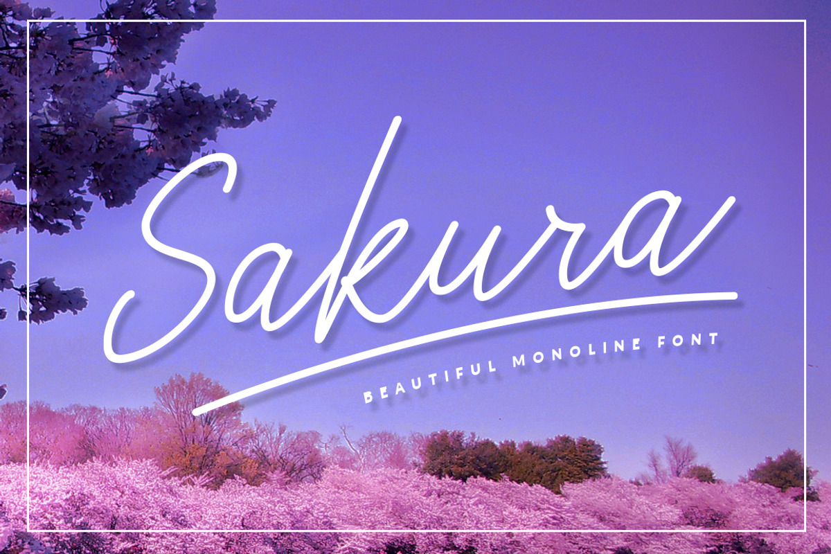 Sakura Font Set preview 2