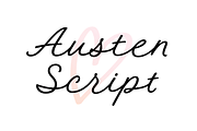 Austen Script, a Script Font by tanyacherkiz (Thumbnail 1 of 7)