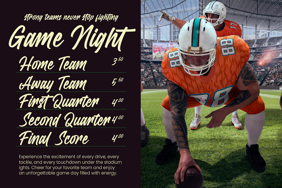 Yorklend Modern Bold Handwritten, a Script Font by Letterena Studios Script (Photo 9 of 10)