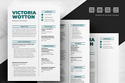 Simple & Sleek CV Template, a Resume Template by ResumeInventor (Thumbnail 4 of 6)