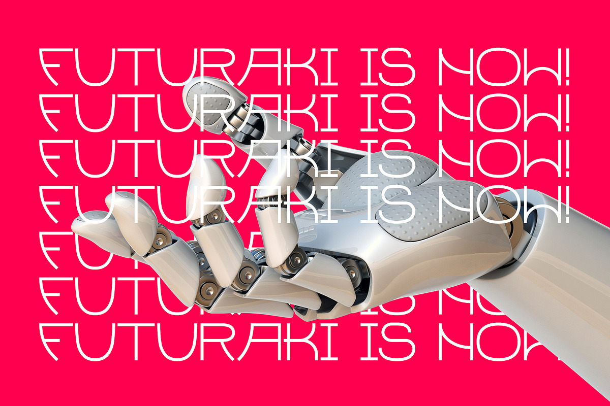 Futuraki Font Family, a Sans Serif Font by creativehands (Photo 8 of 9)