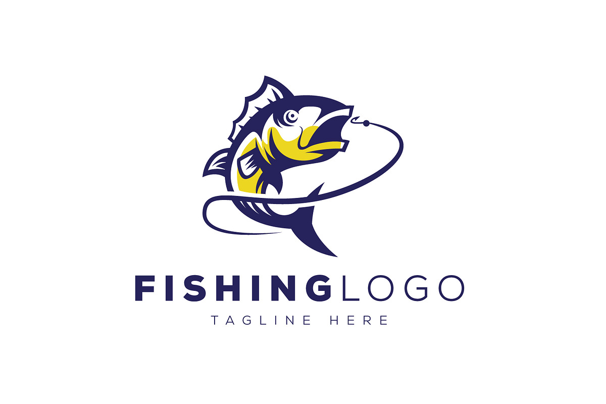Fishing Logo, a Branding & Logo Template by Esrastion