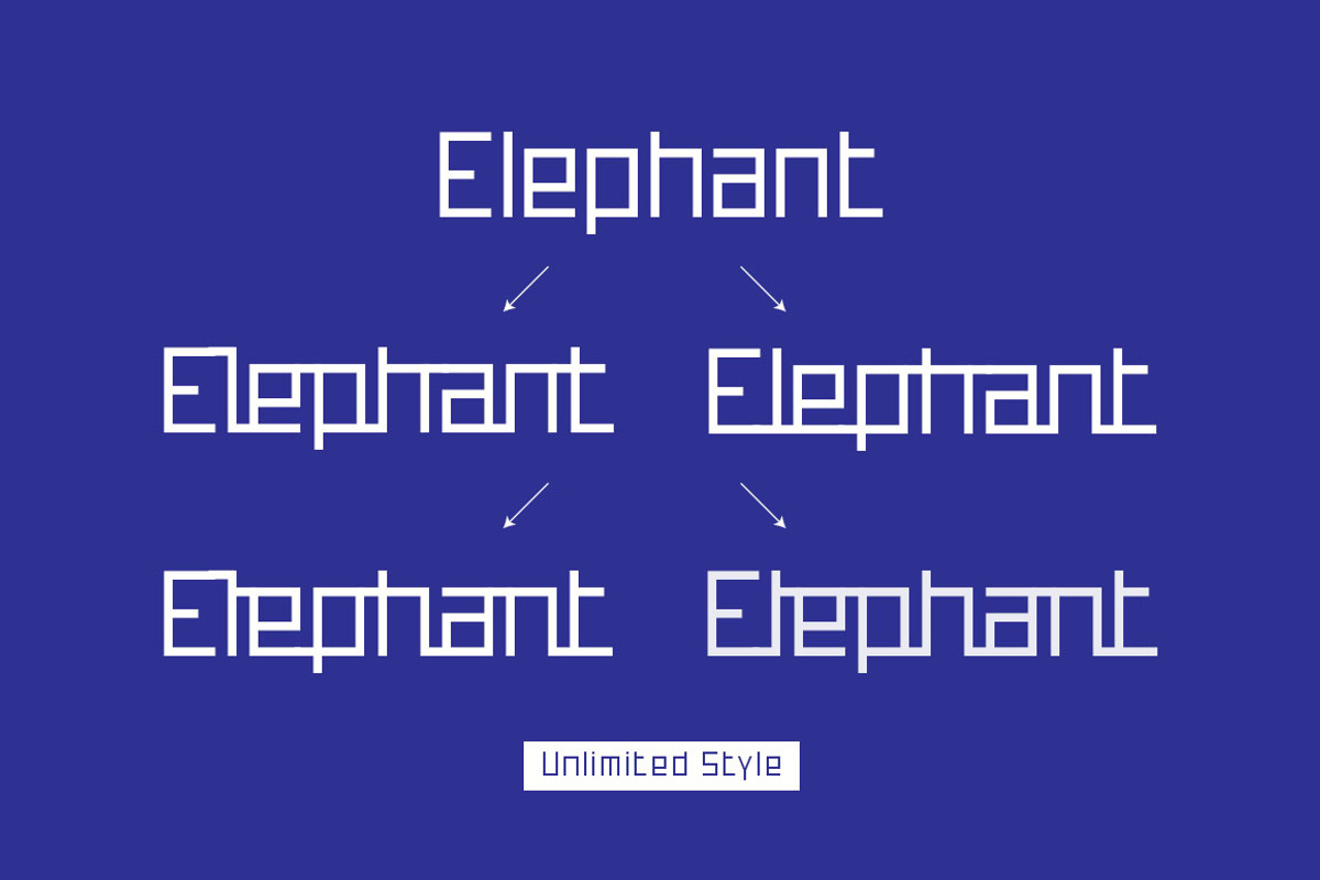 digitall display (six font families) preview 3