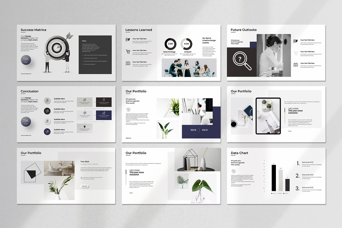 Minimal Presentation Template, a Presentation Template by Aura Agency (Photo 10 of 11)
