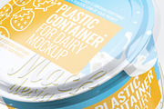 Plastic Container for Dairy Mock-Up, a Packaging Mockup by Se٧enStudio (Thumbnail 7 of 8)