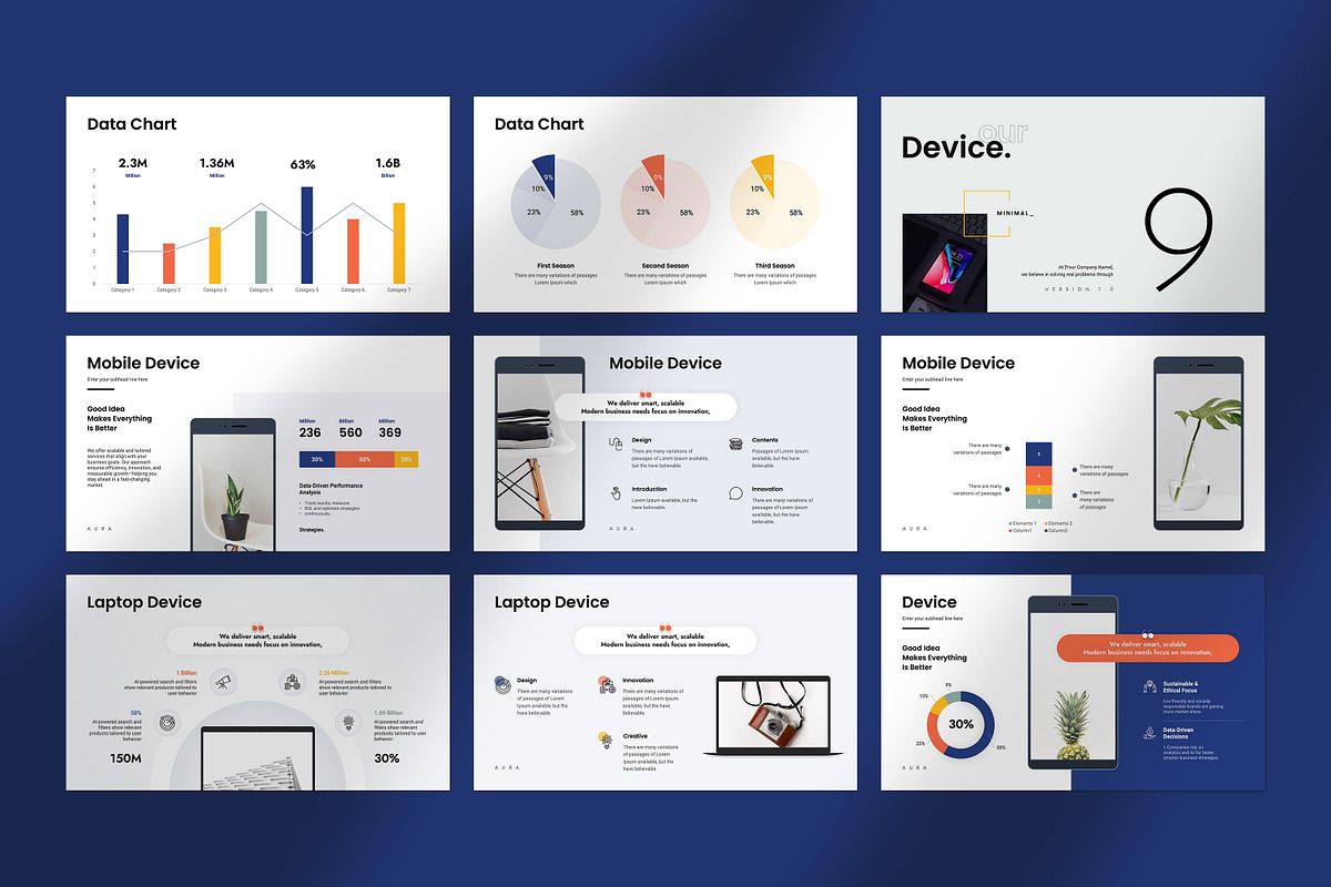 AURA | Pitch Deck Presentation, a Presentation Template by GoldenPixelStudio (Photo 24 of 28)