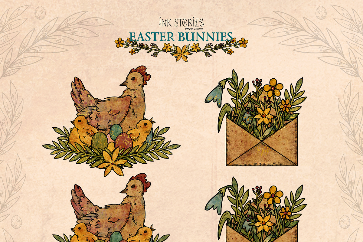 Easter Bunnies, an Animal Illustration by Ink Stories (Photo 6 of 21)