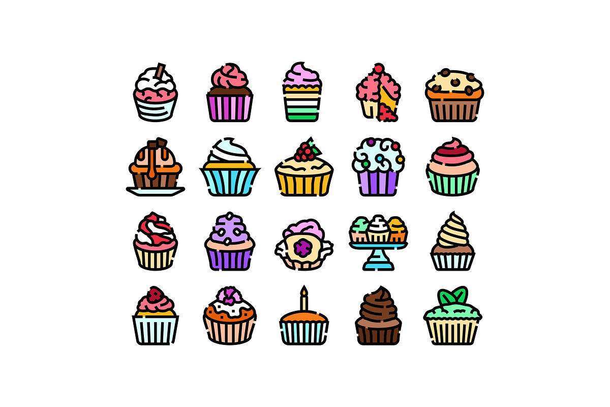 Sweet dessert cupcakes and muffins, an Object Graphic by pikepicture (Photo 1 of 3)