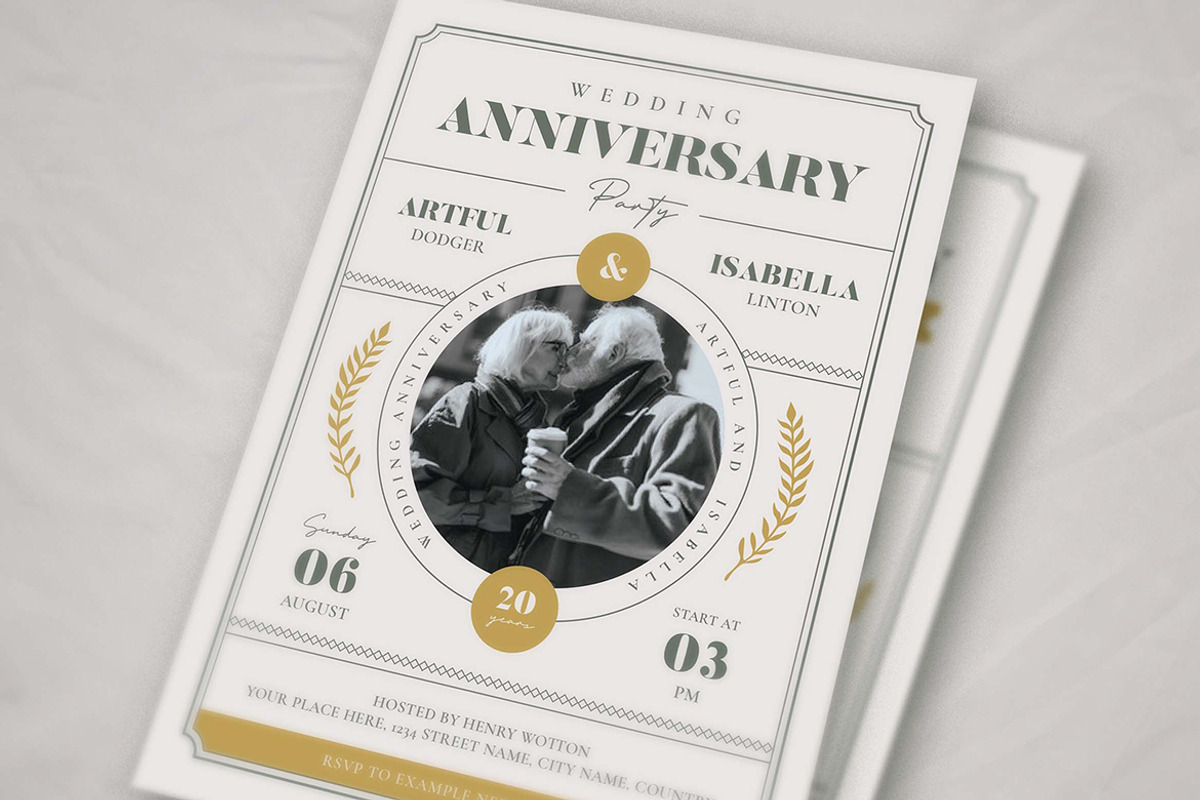 Wedding Anniversary Party Invitation, an Invitation Template by Vynetta (Photo 3 of 3)