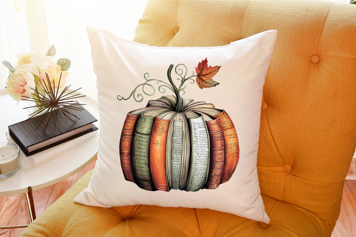 Fall Book Pumpkin Halloween Teacher, an Illustration by Sublimation Artist (Photo 8 of 9)