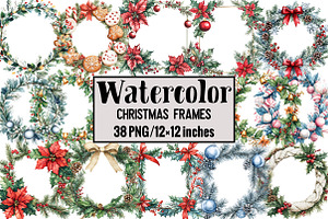 Christmas Frames, an Illustration by Design Market