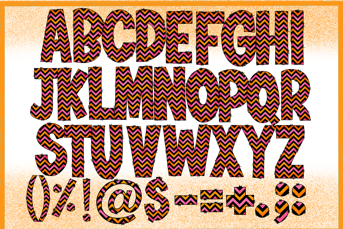 Halloween candy-PNG fonts, a Handwritten Font by It me digital art (Photo 4 of 9)