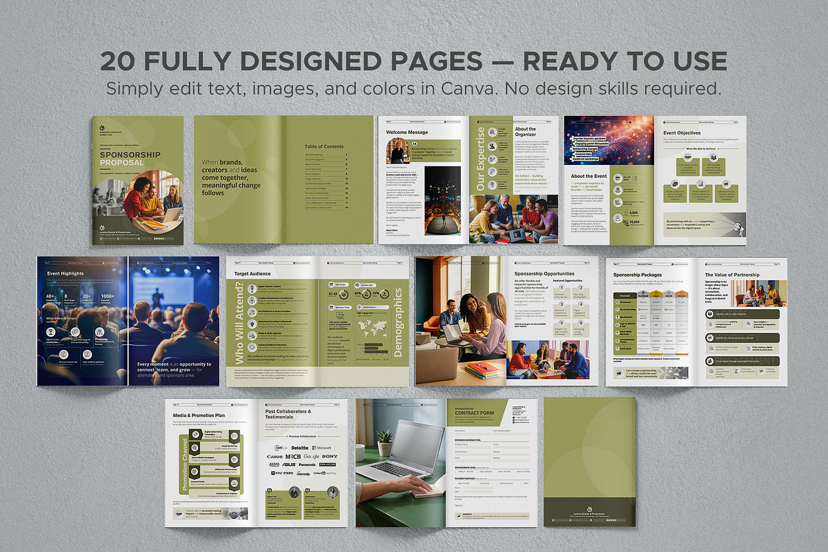 Sponsorship Proposal Template, a Brochure Template by Oshin Design (Photo 2 of 5)
