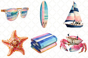 Preppy Summer Beach Png Sublimation, an Illustration by Black Bird Studio (Thumbnail 4 of 5)