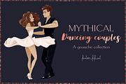 Mythical Dancing Couples, an Illustration by Fantom Fifi Art (Thumbnail 1 of 5)