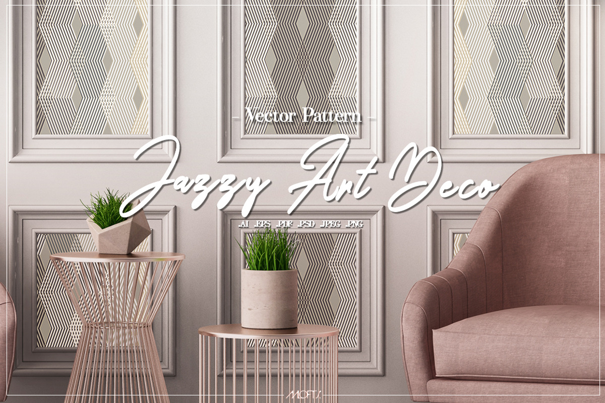 Jazzy Art Deco | Vector Pattern, a Pattern Graphic by AALofts Design (Photo 1 of 5)