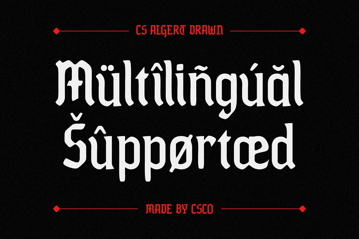 CS Algert Drawn, a Blackletter Font by Craft Supply Co. (Photo 7 of 8)