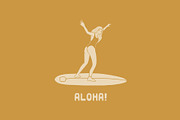 Hawaiian Graphic clipart bundle, a Person Illustration by Lisa Mill (Thumbnail 9 of 9)