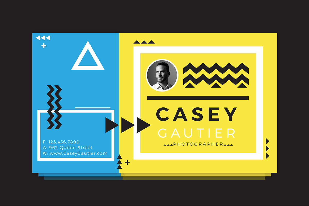 Casey Gautier Business Card, a Business Card Template by D | S Creative Design (Photo 1 of 5)