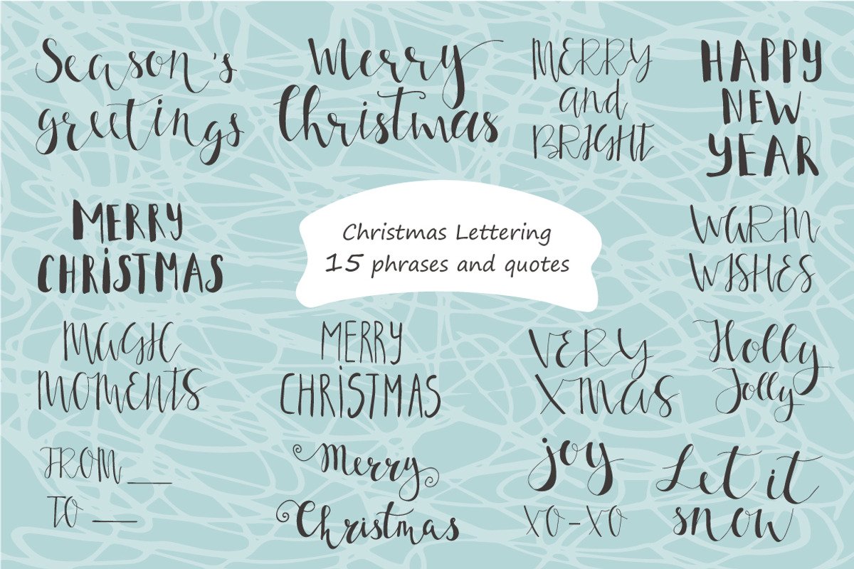 Merry Christmas - holiday kit, a Decorative Illustration by UTM Studio (Photo 7 of 13)