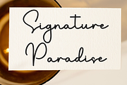 Signature Paradise, a Handwritten Font by InermediaSTUDIO (Thumbnail 1 of 8)