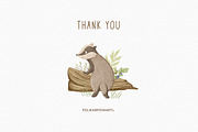 Woodland animals. Alphabet & Pattern, an Animal Illustration by polikarpovaart (Thumbnail 12 of 12)