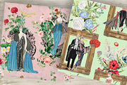 Ladies vintage, seamless pattern, a Pattern Graphic by NastiaDesignsPrints (Thumbnail 8 of 8)