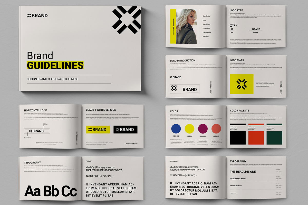 Brand Guideline Template, a Brochure Template by ContestDesign (Photo 1 of 5)