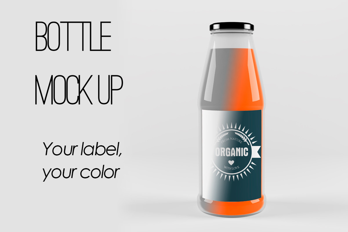 Coloring bottle mockup., a Product Mockup by zeffir