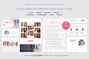 Beauty Website Template Canva Site, a Landing Page Template by vectorocean (Thumbnail 5 of 11)