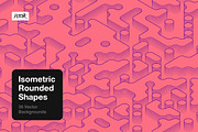 Isometric Rounded Shapes, a Background Graphic by dvtchk (Thumbnail 1 of 15)