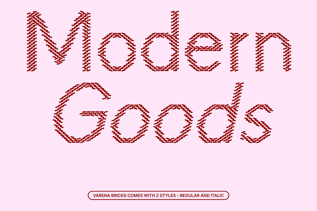 Varena Bricks, a Sans Serif Font by Craft Supply Co. (Photo 3 of 8)