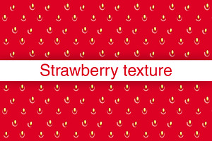 Fruit Pattern of Strawberry Texture, a Texture Graphic by Plaid4You