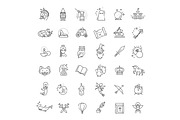 Magic and Alchemy icons, an Outline Icon by Tettygreen (Thumbnail 1 of 2)