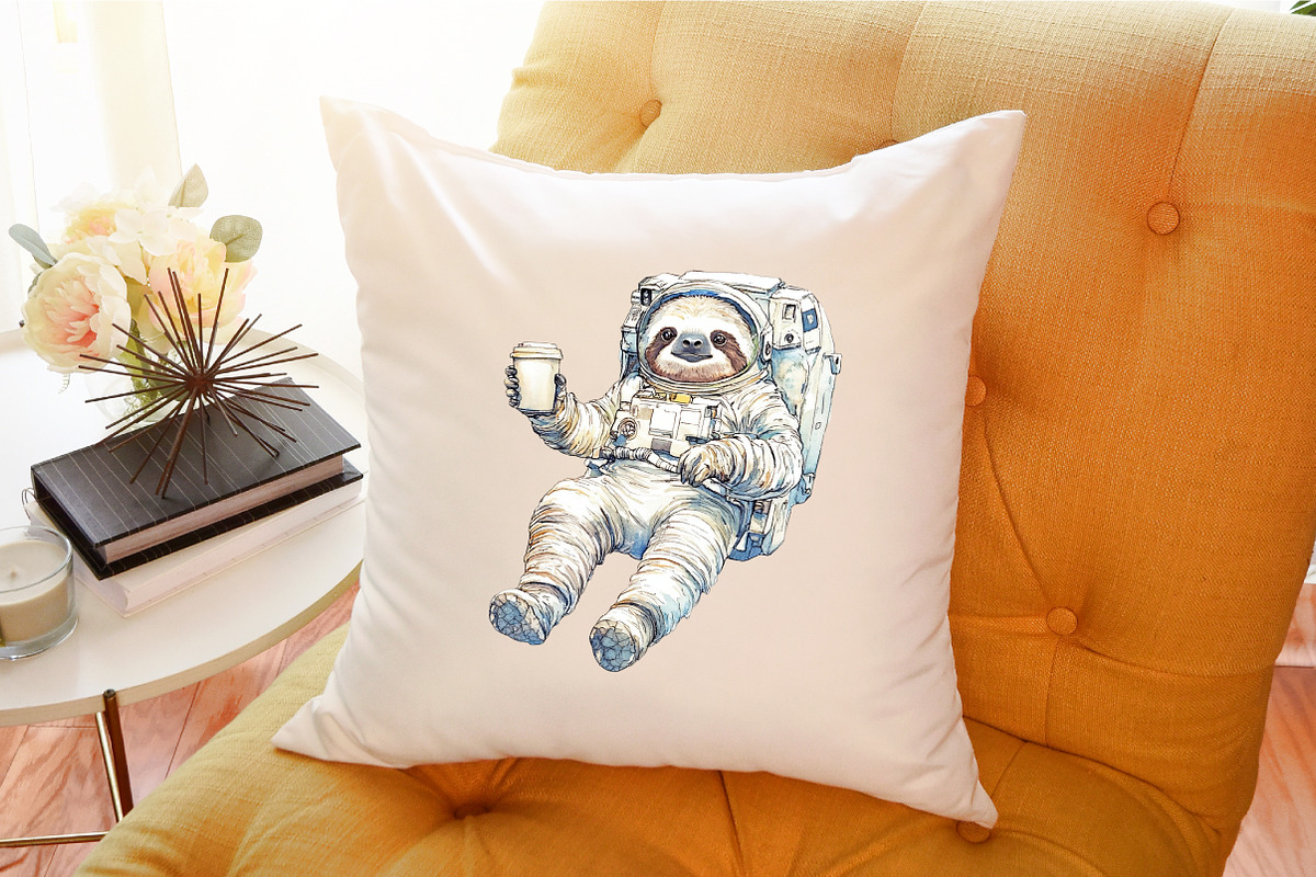 Watercolor Cute Astronaut Clipart, an Illustration by Sublimation Artist (Photo 6 of 6)