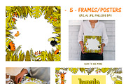 Animals Jungle clipart bundle, an Animal Illustration by WildStrawberry Magic (Thumbnail 3 of 8)
